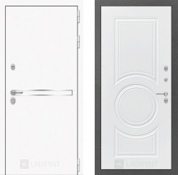 Дверь Лабиринт (LABIRINT) Лайн White 23 Белый софт