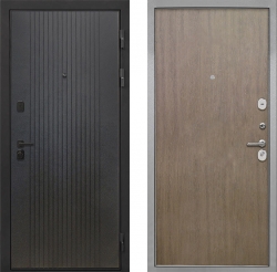 Дверь Интекрон Профит Black ФЛ-295 Гладкая шпон Венге коричневый