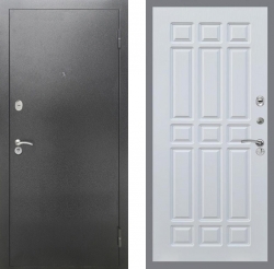 Дверь Рекс (REX) 2А Серебро Антик FL-33 Белый ясень