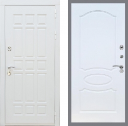 Дверь Рекс (REX) 8 Силк Сноу FL-128 Белый ясень