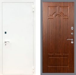 Дверь Рекс (REX) 1А Белая шагрень FL-58 Морёная берёза