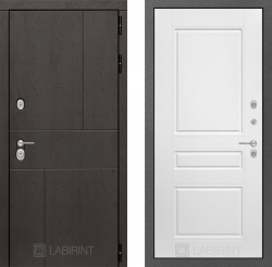 Дверь Лабиринт (LABIRINT) Urban 03 Белый софт