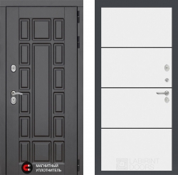 Дверь Лабиринт (LABIRINT) New York 25 Белый софт