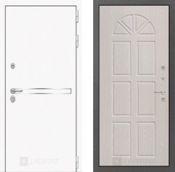 Дверь Лабиринт (LABIRINT) Лайн White 15 VINORIT Алмон 25