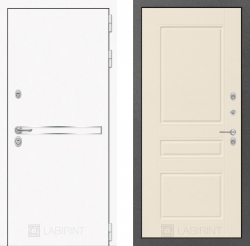 Дверь Лабиринт (LABIRINT) Лайн White 03 Крем софт