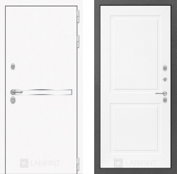 Дверь Лабиринт (LABIRINT) Лайн White 11 Белый софт
