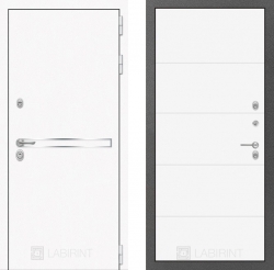 Дверь Лабиринт (LABIRINT) Лайн White 13 Белый софт