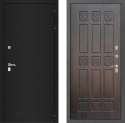 Дверь Лабиринт (LABIRINT) Classic шагрень черная 16 VINORIT Алмон 28