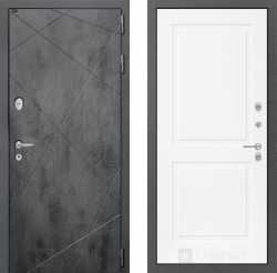 Дверь Лабиринт (LABIRINT) Лофт 11 Белый софт