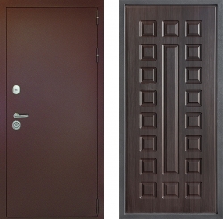 Дверь Дверной континент Рубикон Медь Дизайн ФЛ-183 Венге