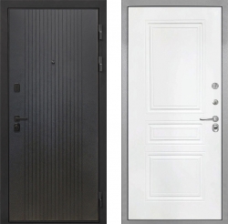 Дверь Интекрон Профит Black ФЛ-295 ФЛ-243 Белый матовый
